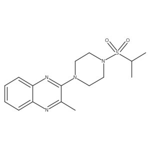 2-Methyl-3-[4-(propane-2-sulfonyl)piperazin-1-yl]quinoxaline Structure