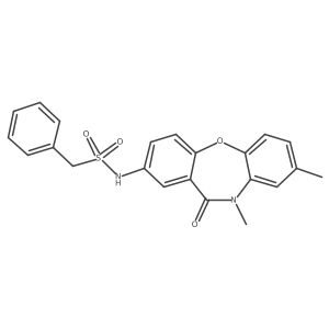 N-(8,10-dimethyl-11-oxo-10,11-dihydrodibenzo[b,f][1,4]oxazepin-2-yl)-1-phenylmethanesulfonamide结构式