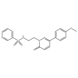 N-(2-(3-(4-methoxyphenyl)-6-oxopyridazin-1(6H)-yl)ethyl)pyridine-3-sulfonamide Structure