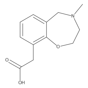 2,3,4,5-Tetrahydro-4-methyl-1,4-benzoxazepine-9-acetic acid Structure