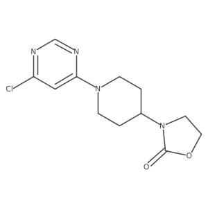 3-[1-(6-Chloro-4-pyrimidinyl)-4-piperidinyl]-2-oxazolidinone Structure