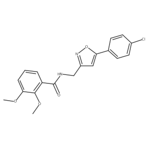 N-((5-(4-chlorophenyl)isoxazol-3-yl)methyl)-2,3-dimethoxybenzamide Structure