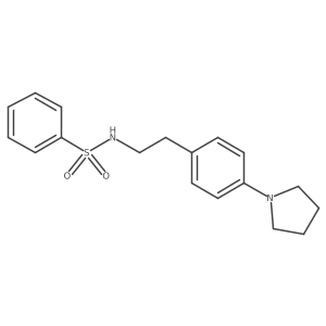 N-(4-(pyrrolidin-1-yl)phenethyl)benzenesulfonamide Structure