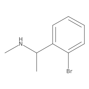 [1-(2-Bromophenyl)ethyl](methyl)amine结构式