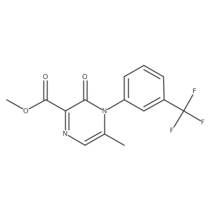 Methyl 5-methyl-3-oxo-4-[3-(trifluoromethyl)phenyl]-3,4-dihydropyrazine-2-carboxylate结构式