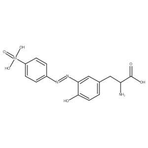 3-[(4-Arsonophenyl)azo]-D-tyrosine Structure