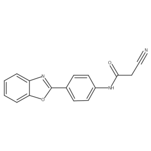 N-[4-(1,3-benzoxazol-2-yl)phenyl]-2-cyanoacetamide结构式