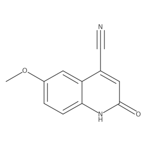 1,2-Dihydro-6-methoxy-2-oxo-4-quinolinecarbonitrile Structure