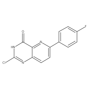 2-Chloro-6-(4-fluorophenyl)pyrido[3,2-d]pyrimidin-4-ol Structure