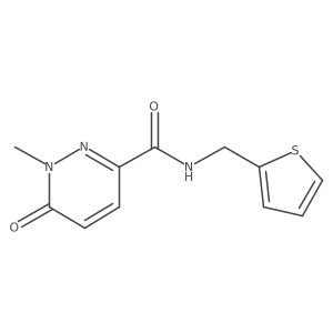 1-methyl-6-oxo-N-(thiophen-2-ylmethyl)-1,6-dihydropyridazine-3-carboxamide结构式