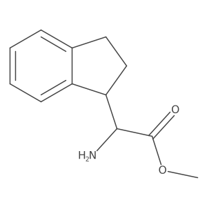 Methyl 2-amino-2-(2,3-dihydro-1H-inden-1-yl)acetate Structure