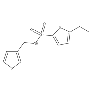 5-ethyl-N-(thiophen-3-ylmethyl)thiophene-2-sulfonamide Structure
