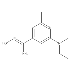 2-(Ethyl-methyl-amino)-N-hydroxy-6-methyl-isonicotinamidine结构式