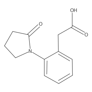 2-(2-(2-Oxopyrrolidin-1-yl)phenyl)acetic acid Structure