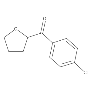 (4-Chlorophenyl)(tetrahydro-2-furanyl)methanone Structure