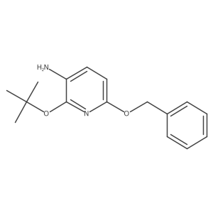 6-(Benzyloxy)-2-(tert-butoxy)pyridin-3-amine结构式