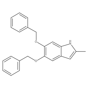 2-methyl-5,6-bis(phenylmethoxy)-1H-indole结构式