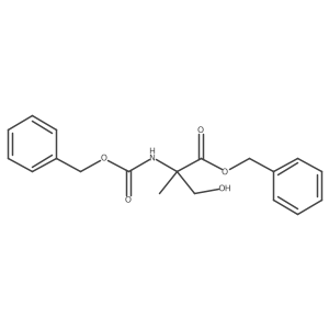 2-Methyl-N-[(phenylmethoxy)carbonyl]-L-serine phenylmethyl ester结构式