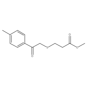 Methyl 3-[[2-(4-methylphenyl)-2-oxoethyl]thio]propanoate Structure
