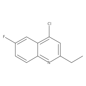 4-Chloro-2-ethyl-6-fluoroquinoline Structure