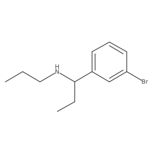 [1-(3-Bromophenyl)propyl](propyl)amine结构式