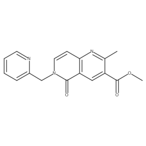 Methyl 2-methyl-5-oxo-6-(pyridin-2-ylmethyl)-5,6-dihydro-1,6-naphthyridine-3-carboxylate Structure