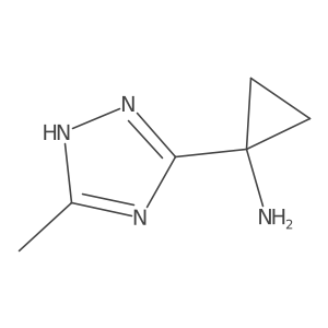 1-(5-methyl-4H-[1,2,4]triazol-3-yl)-cyclopropylamine Structure