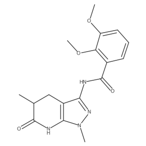 N-(1,5-dimethyl-6-oxo-4,5,6,7-tetrahydro-1H-pyrazolo[3,4-b]pyridin-3-yl)-2,3-dimethoxybenzamide Structure