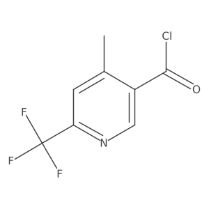 4-Methyl-6-(trifluoromethyl)nicotinoyl chloride结构式