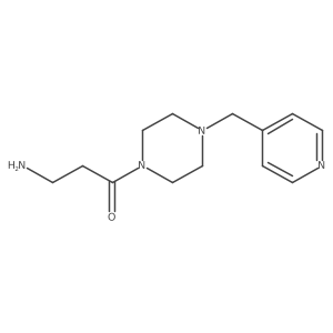 3-Amino-1-[4-(pyridin-4-ylmethyl)piperazin-1-yl]propan-1-one Structure