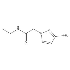 2-(3-amino-1H-pyrazol-1-yl)-N-ethylacetamide结构式
