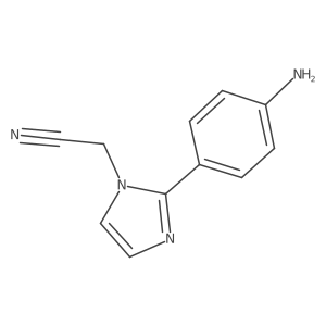 2-[2-(4-aminophenyl)-1H-imidazol-1-yl]acetonitrile Structure