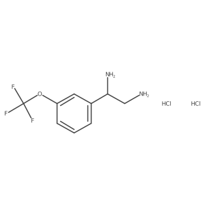 1-(3-Trifluoromethoxyphenyl)ethane-1,2-diamine dihydrochloride Structure
