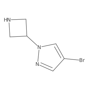 1-azetidin-3-yl-4-bromo-1H-pyrazole Structure