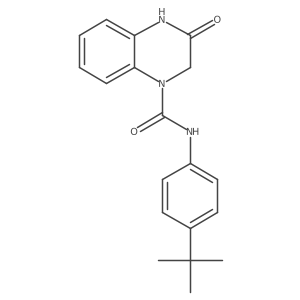 N-(4-(tert-butyl)phenyl)-3-oxo-3,4-dihydroquinoxaline-1(2H)-carboxamide结构式