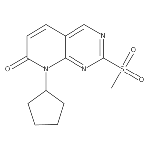 8-Cyclopentyl-2-(methylsulfonyl)pyrido[2,3-d]pyrimidin-7(8h)-one Structure