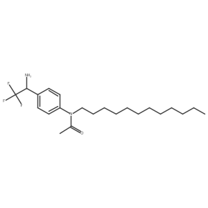 (S)-N-(4-(1-Amino-2,2,2-trifluoroethyl)phenyl)-N-dodecylacetamide结构式