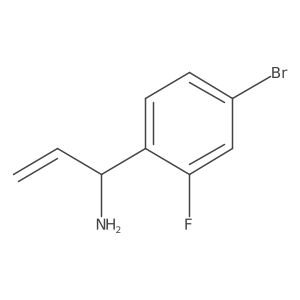 (1S)-1-(4-Bromo-2-fluorophenyl)prop-2-enylamine Structure