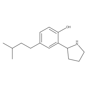 (S)-4-Isopentyl-2-(pyrrolidin-2-yl)phenol Structure