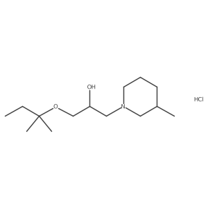 1-(3-Methylpiperidin-1-yl)-3-(tert-pentyloxy)propan-2-ol hydrochloride Structure