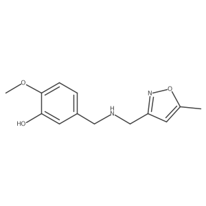 2-Methoxy-5-((((5-methylisoxazol-3-yl)methyl)amino)methyl)phenol Structure