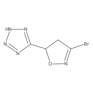 5-(3-Bromo-4,5-dihydroisoxazol-5-yl)-2H-tetrazole Structure
