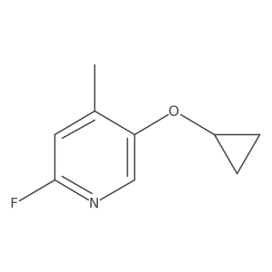 5-Cyclopropoxy-2-fluoro-4-methylpyridine Structure