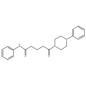 5-oxo-N-(3-pyridyl)-5-[4-(2-pyridyl)piperazino]pentanamide Structure