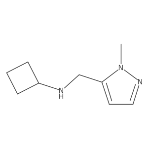 N-[(1-methyl-1H-pyrazol-5-yl)methyl]cyclobutanamine Structure