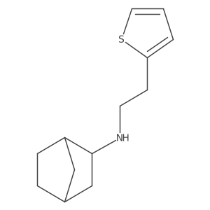 N-[2-(Thiophen-2-yl)ethyl]bicyclo[2.2.1]heptan-2-amine结构式