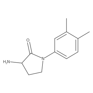 3-Amino-1-(3,4-dimethylphenyl)-2-pyrrolidinone结构式