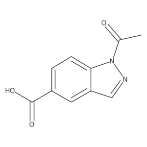 1-Acetyl-1H-indazole-5-carboxylic acid结构式