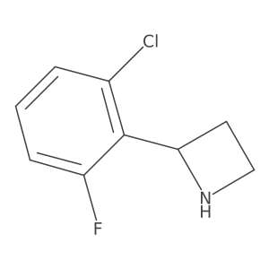 2-(2-Chloro-6-fluorophenyl)azetidine Structure