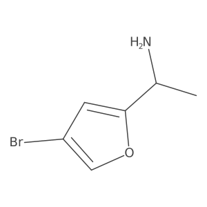 1-(4-Bromofuran-2-yl)ethan-1-amine结构式